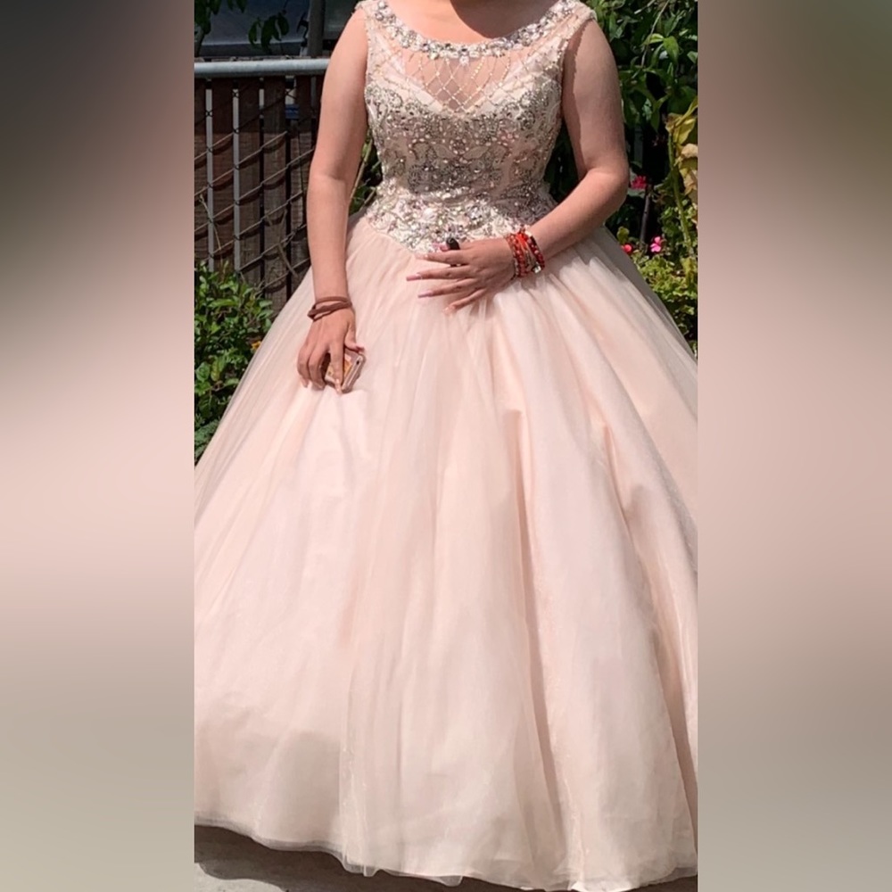 Pink puffy dress